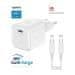 SWISSTEN napajalnik gan 1x usb-c 35w power delivery white + podatkovni kabel usb-c/usb-c 1,2 m white