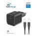 SWISSTEN napajalnik gan 1x usb-c 35w power delivery črna + podatkovni kabel usb-c/lightning 1,2 m črna