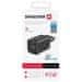 SWISSTEN napajalnik gan 1x usb-c 45w pd + 1x usb-a 18w qc črn