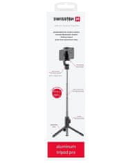 SWISSTEN bluetooth selfie palica aluminijasti stativ pro