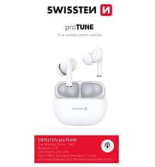 SWISSTEN Slušalke bluetooth tws za melodijo bele barve