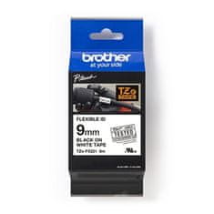 Brother Trak TZE-FX221, 9 mm, belo-črno besedilo