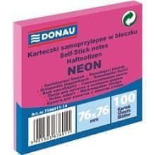 Donau Blazinica, 76 x 76 mm, neonsko rožnata