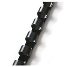 Plastične hrbtne strani - 22 mm, črne, 50 kosov
