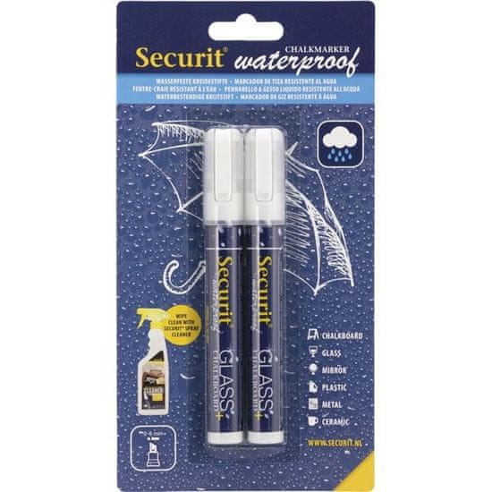Securit vodoodporni marker, bel