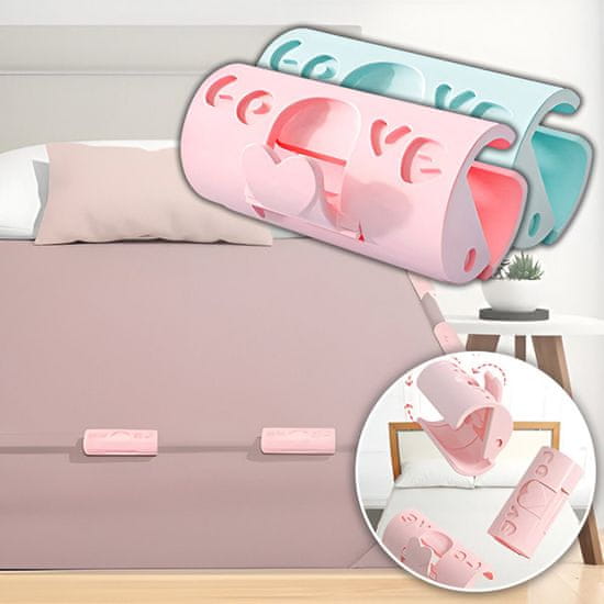 HOME & MARKER® Sponke za pritrditev posteljne rjuhe (10 kosov) | GRIPTUCK