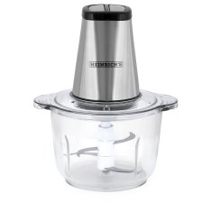 slomart Heinrichova Nemčija HMZ 8850 - Električni drobilnik s 4 rezili, kapaciteta 2 L, moč 500 W, inox in srebrna barva