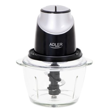 Adler Seznam ponudb: Chopper s stekleno posodo Adler AD 4082, 550 W, 2 hitrosti, in zaščita pred pregrevanjem, kapaciteta 1,2 L, plastična ohišja.