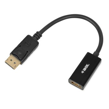 iBOX iBox IADP4K DisplayPort na HDMI adapter, 4K, srebrn, moški na ženski, 24-urna dostava, 1 kos, paket v škatli