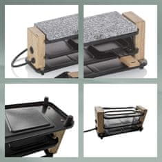 Kela Raclette/kamen Bedretto Granit črna 2 osebi 27,0x11,0x13,0cm KL-16624