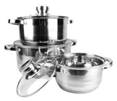 MAESTRO Kuhinjski set loncev Maestro MR-2220-6L, 6 delni, nerjaveče jeklo, primerno za vse vrste kuhalnih plošč