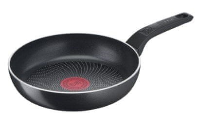 Tefal Tefal C27202 vsestranska ponev, okrogla, 20 cm, aluminij, s termalnim indikatorjem, z neprijemljivo prevleko, primerna za vse vrste štedilnikov