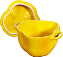 slomart Mini Cocotte Peppers STAUB 40500-324-0 - Rumena keramična posoda z pokrovom, 0.45 L, odporno na temperature od -20 °C do 300 °C