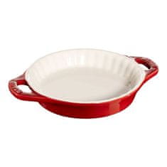 slomart Oblikovalna keramična pekača za torto Staub, 1 kos, rdeča, non-stick, za pečenje do 300°C, enostavno čiščenje in shranjevanje.