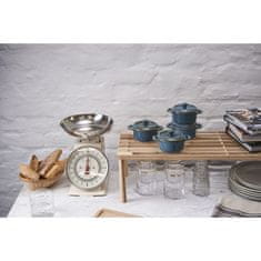 slomart Mini Cocotte Staub, 4 kos, 200 ml, Antična turkizna - Keramična posoda z pokrovom, primerna za pečico, mikrovalovno in pomivalni stroj