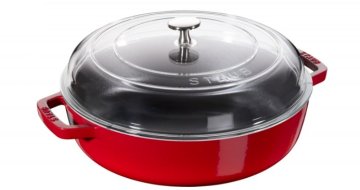 slomart Tlakovni kuhalnik ZWILLING 3,7 L s pokrovom, ergonomskim ročajem in primerno za vse vrste štedilnikov, črna/rdeča