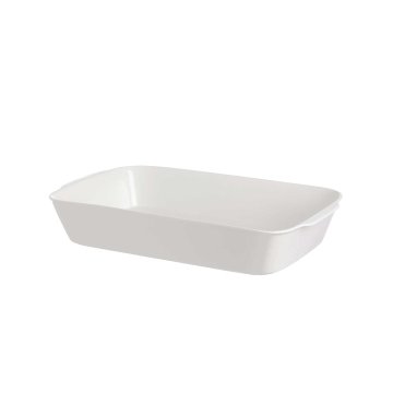 slomart Casserole posoda Anghiari - bela, 26 x 15 cm, idealna za pripravo jedi v pečici in postrežbo na mizi.
