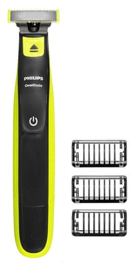 Philips Philips Norelco OneBlade QP2724/10 moški brivnik in strižnik - Siva, Limeta, vodoodporen, polnljiv, 45 min delovanja