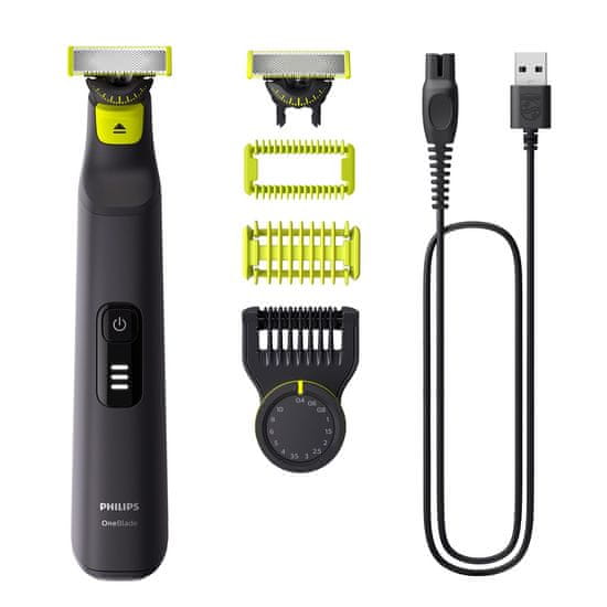 Philips Philips OneBlade Pro 360 QP6542/15 za obraz in telo - vodoodporen, 14 dolžinskih nastavitev, samo polnjenje, ergonomska oblika.