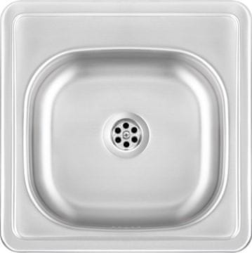 Deante 1-bowl nerjaveči jeklena korito z visoko trajnostjo, idealno za kuhinjske in delovne površine