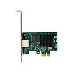 No Name LevelOne Gigabit PCIe mrežna kartica z nizkim profilom in priloženim nosilcem, Broadcom Chipset, 1000 Mbit/s, podpora za Windows in Linux, en RJ-45 vrata