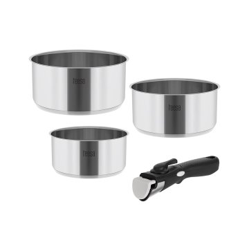 Teesa Kuhinjski set TEESA COOK EXPERT z odklopnim ročajem za enostavno kuhanje z eno roko
