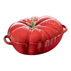 slomart Mini Cocotte iz keramične posode ovalne oblike, 500 ml, rdeča - vrhunska francoska jedilna posoda za peko in serviranje