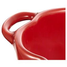 slomart Mini Cocotte iz keramične posode ovalne oblike, 500 ml, rdeča - vrhunska francoska jedilna posoda za peko in serviranje
