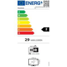 Viewsonic VA3209-2K-MHD 81,28cm (32") QHD IPS DP/HDMI HDR10 zvočniki monitor