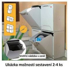 ArtPlast Škatla/košara za shranjevanje Eco-Logico bela 34x29x47 cm