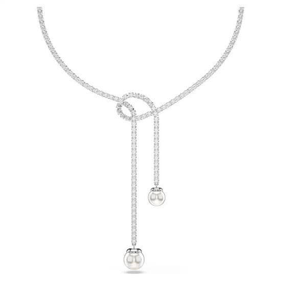 Swarovski Unikatna ogrlica s cirkoni in biseri Swarovski Matrix 5692416