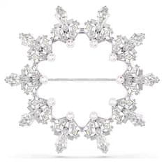 Swarovski Broška Snežinka Idilija 5705397