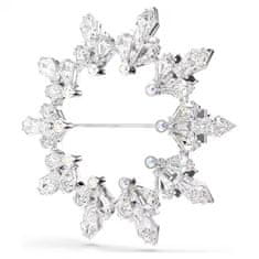 Swarovski Broška Snežinka Idilija 5705397