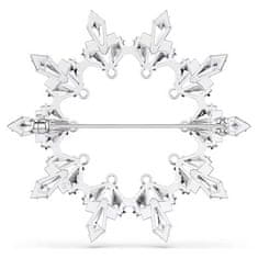 Swarovski Broška Snežinka Idilija 5705397