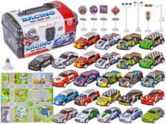 shumee Vzmeti za avtomobile 25 kom Avtomobili v kovčku + Podložka + Dodatki, Komplet dirkalnih avtomobilov