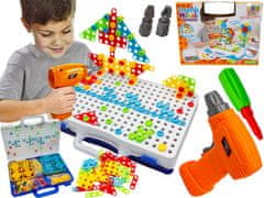 shumee Kreativni Mozaik, Sestavljanka, Kocke, Izvijač, Vijaki v Kovčku 237 El