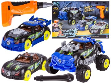 shumee Športni, terenski avto za razstavljanje in sestavljanje 3v1 TUNING + izvijač, Monster Truck