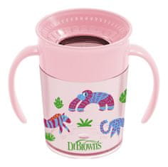 DR.BROWN'S Mug Cheers360 6m+ 200 ml, roza