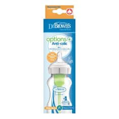 DR.BROWN'S Antikolična steklenička Možnosti+ širok vrat 2x270 ml plastika