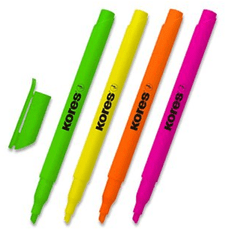 Kores Highlighter High Liner - komplet 4 barv