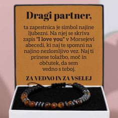 Lovilion Zapestnica s posvetilom, Od punce za fanta | REMI_MORSEBRACELET