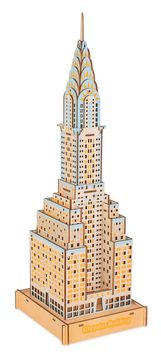 Woodcraft Lesena 3D sestavljanka Chrysler Building