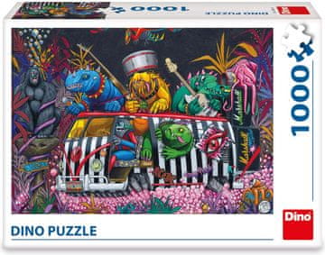 Dino Puzzle Pošasti na potovanju 1000 kosov