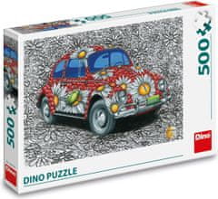Dino Sestavljanka Poslikan VW Beetle 500 kosov