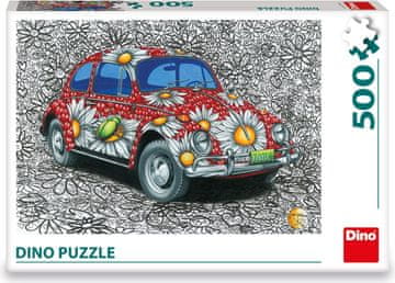 Dino Sestavljanka Poslikan VW Beetle 500 kosov