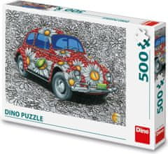 Dino Sestavljanka Poslikan VW Beetle 500 kosov