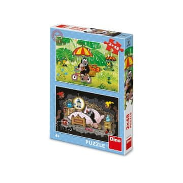 Dino Puzzle Krtek: Krtkov dan 2x48 kosov