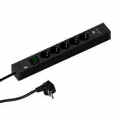 Bachmann razdelilec rack 5x220V Connect Line 2x USB A 2m