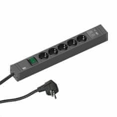 Bachmann razdelilec rack 5x220V Connect Line 2x USB A/C 2m
