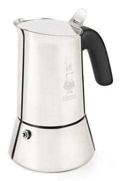 BIALETTI Bialetti Venus Moka aparat za kavo 0,2 L iz srebrnega nerjavečega jekla, primeren za indukcijske kuhalne površine, 4 skodelice